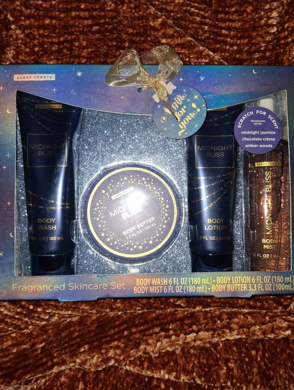 Midnight Bliss Women’s Body Wash & Skincare Set - Navy